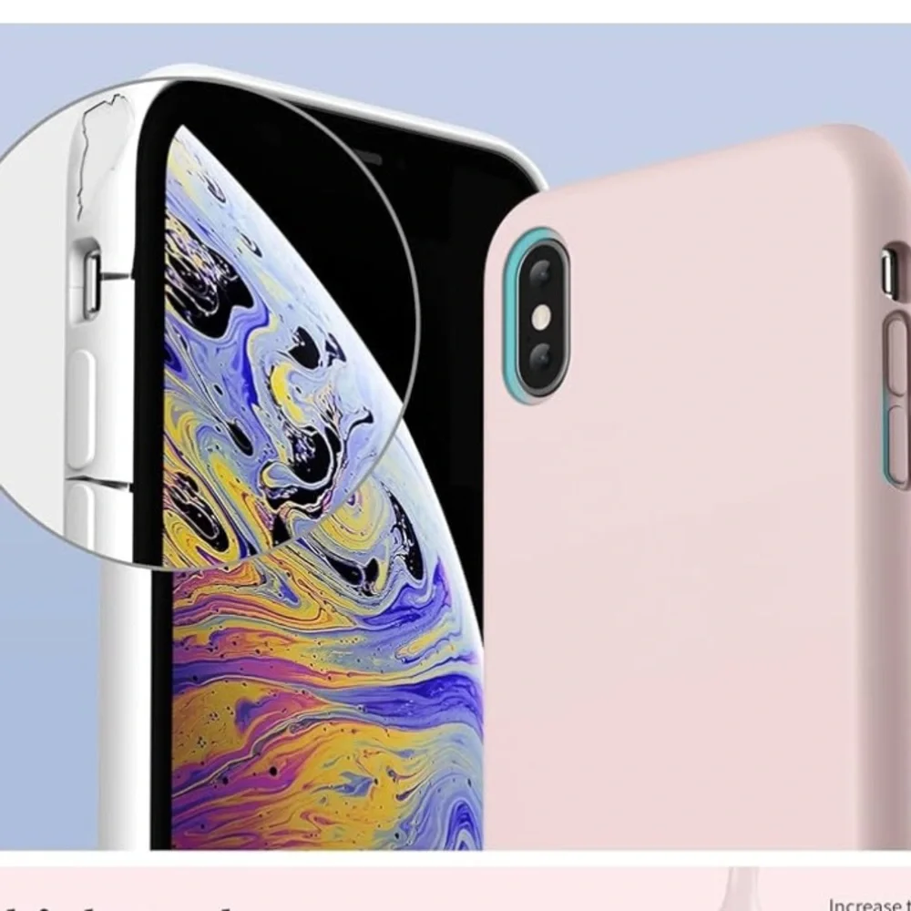 SURPHY Liquid Silicone Case iPhone X Pink Sand